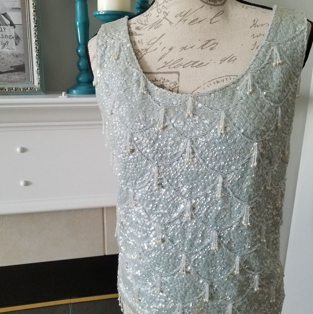 Vintage beaded top